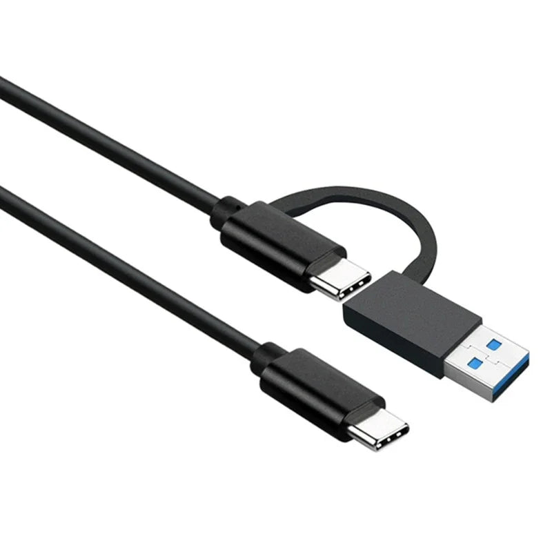 Clearance_2 in 1 USB C Cable Fast Charging 10Gbps Data Sync USB A/C 3.0 to USB Type C Cable for laptop tablet mobile phone etc.U