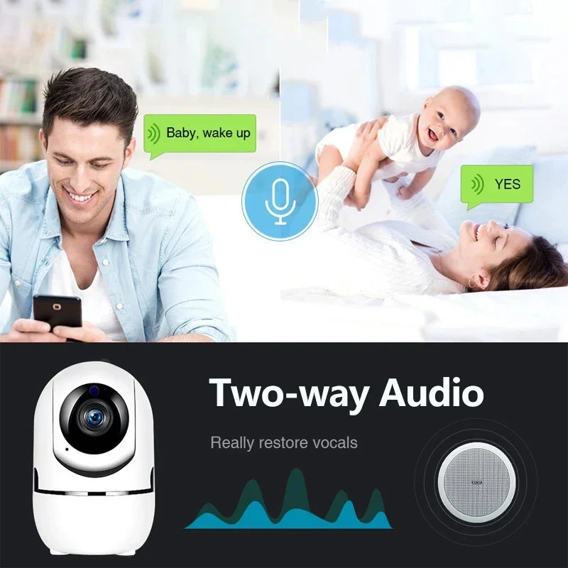 IP Camera Ftycamp Plus Smart Home 1080P HD Security Camera Auto Tracking Network Wireless Surveillance Night Vision WiFi Camera