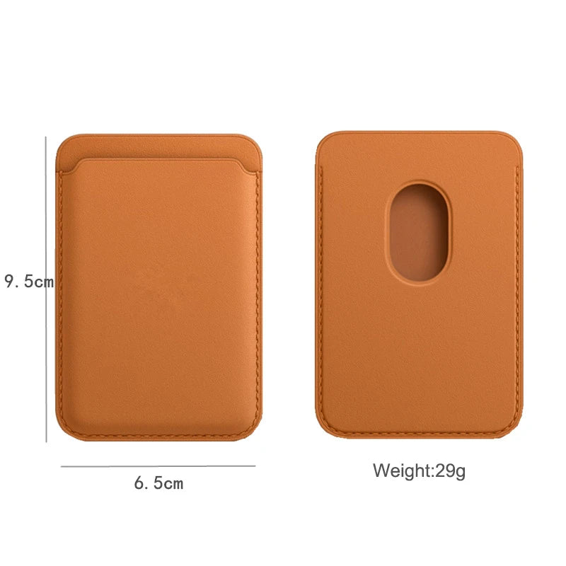 Vanuoxin for iPhone 15 14 Plus 13 12 Pro Max Mini Serise Magnetic Leather Card Holder Wallet for Apple Magsafe Cover Accessory