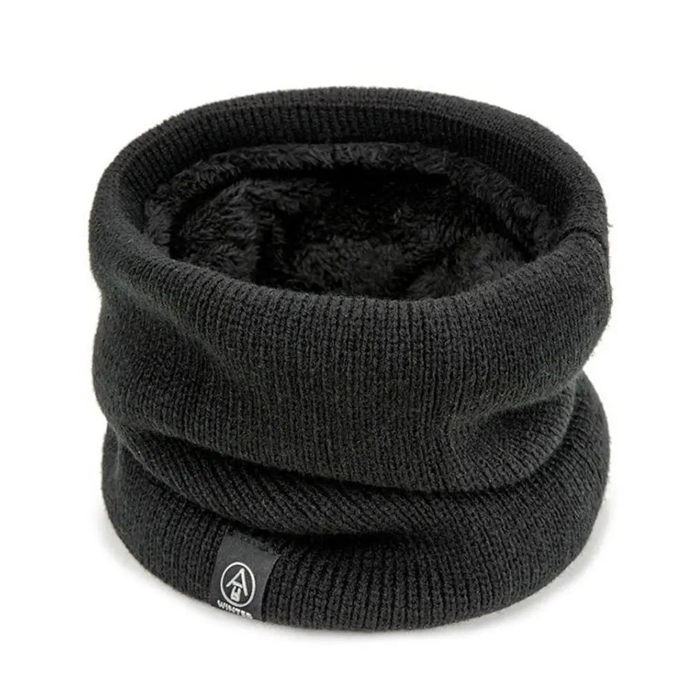 Women Men Soft Knitted Neck Warmer Sport Scarf Face Mask Winter Scarves Skating Running Warm Wool Fur Thick Men Neck Scarves