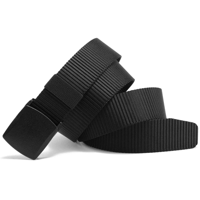 Automatic Buckle Nylon Belt Male Tactical Belt Mens Waist Canvas Belts Cummerbunds High Quality Strap