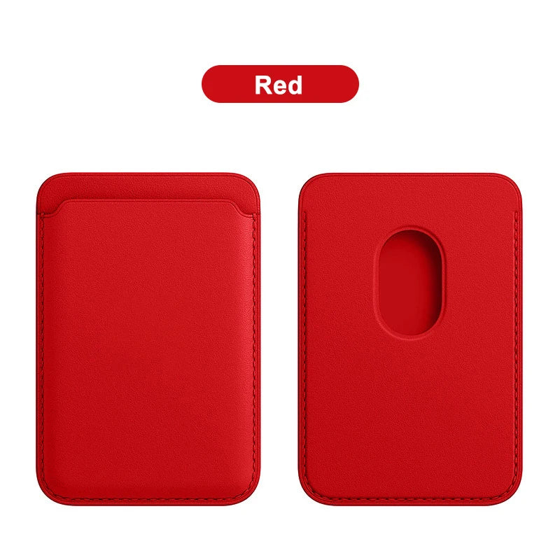 Vanuoxin for iPhone 15 14 Plus 13 12 Pro Max Mini Serise Magnetic Leather Card Holder Wallet for Apple Magsafe Cover Accessory