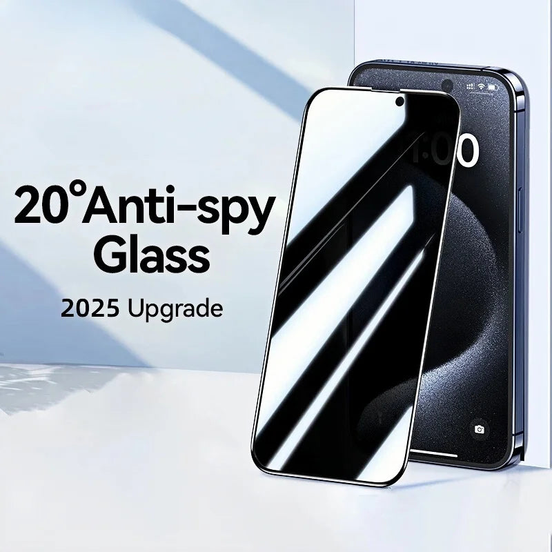1PCS Anti-spy Screen Protector For iPhone 16 15 14 13 12 Full Cover Screen Protector For 16ProMax 15ProMax 14Pro Privacy Glass