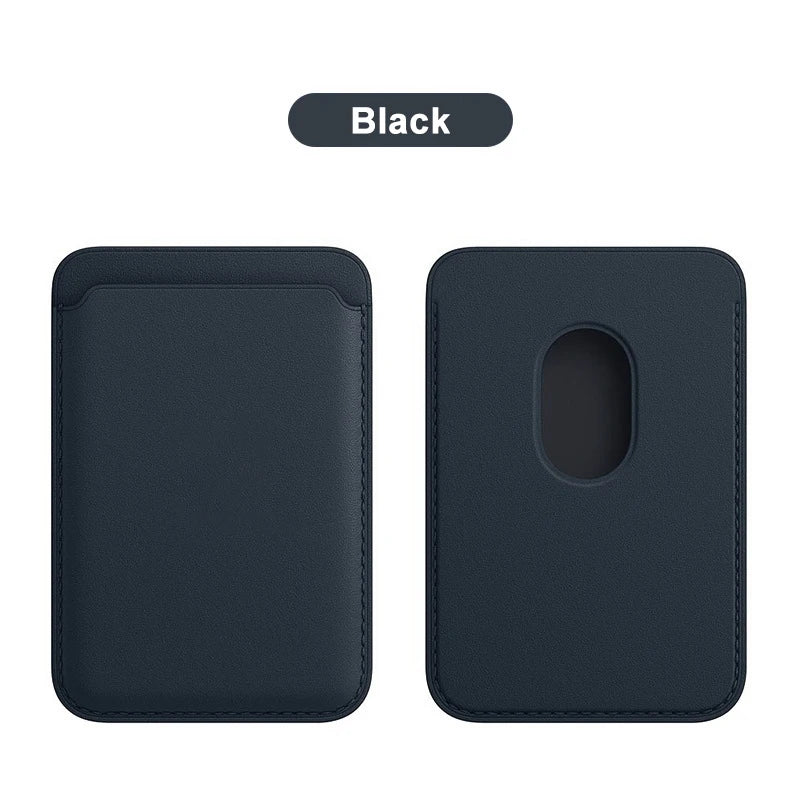 Vanuoxin for iPhone 15 14 Plus 13 12 Pro Max Mini Serise Magnetic Leather Card Holder Wallet for Apple Magsafe Cover Accessory