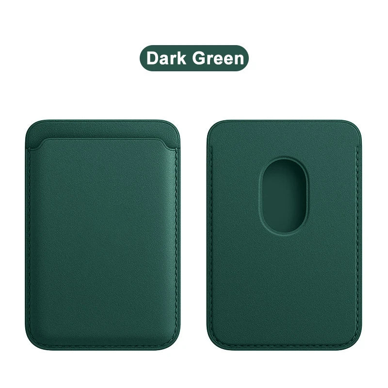 Vanuoxin for iPhone 15 14 Plus 13 12 Pro Max Mini Serise Magnetic Leather Card Holder Wallet for Apple Magsafe Cover Accessory