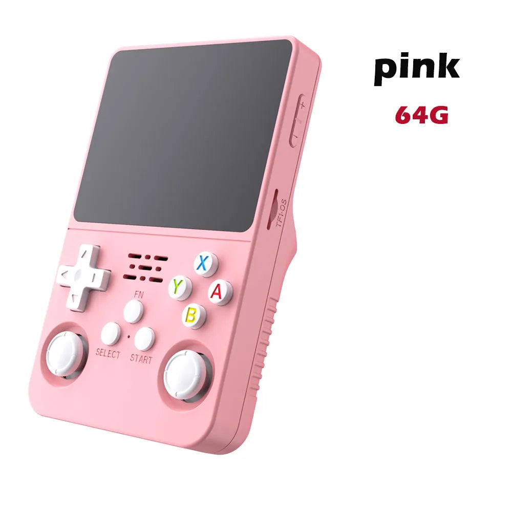 Open Source R36S Retro Handheld Video Game Console Linux System 3.5 Inch IPS Screen Portable Pocket Video Player 64GB Games