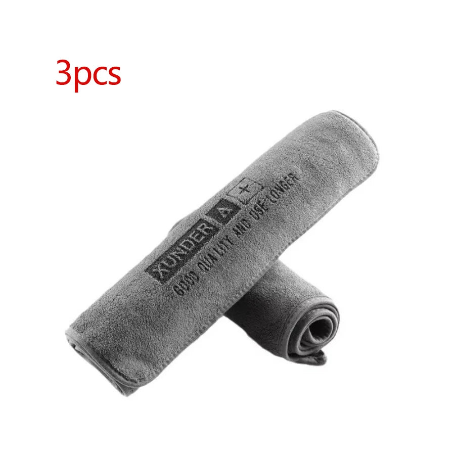 Car Towel Microfiber Auto Wash Towel Car Cleaning Drying Cloth Hemming Car Care Cloth Detailing Car Wash Towel