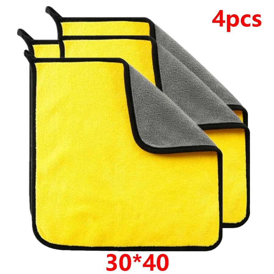 2Pcs Microfiber Towel Car Microfiber Cloth Wash Towel Microfiber Cleaning Cloth Absorbent Car Wash Drying Towel Auto Detailing ﻿