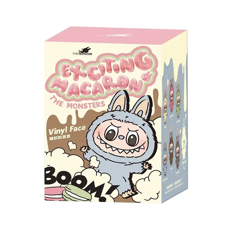 1:1High Quality Macaron The Monsters Labubu Party Vinyl Plush Blind Box Decorative Surprise Box Doll Collection Birthday Gift