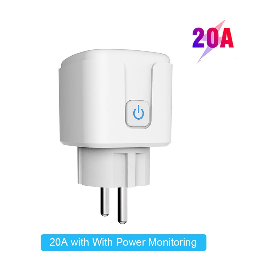 EWelink WiFi Smart Socket With Power Monitoring Smart Plug Voice Control Work with Alexa Google Home Yandex Маруся