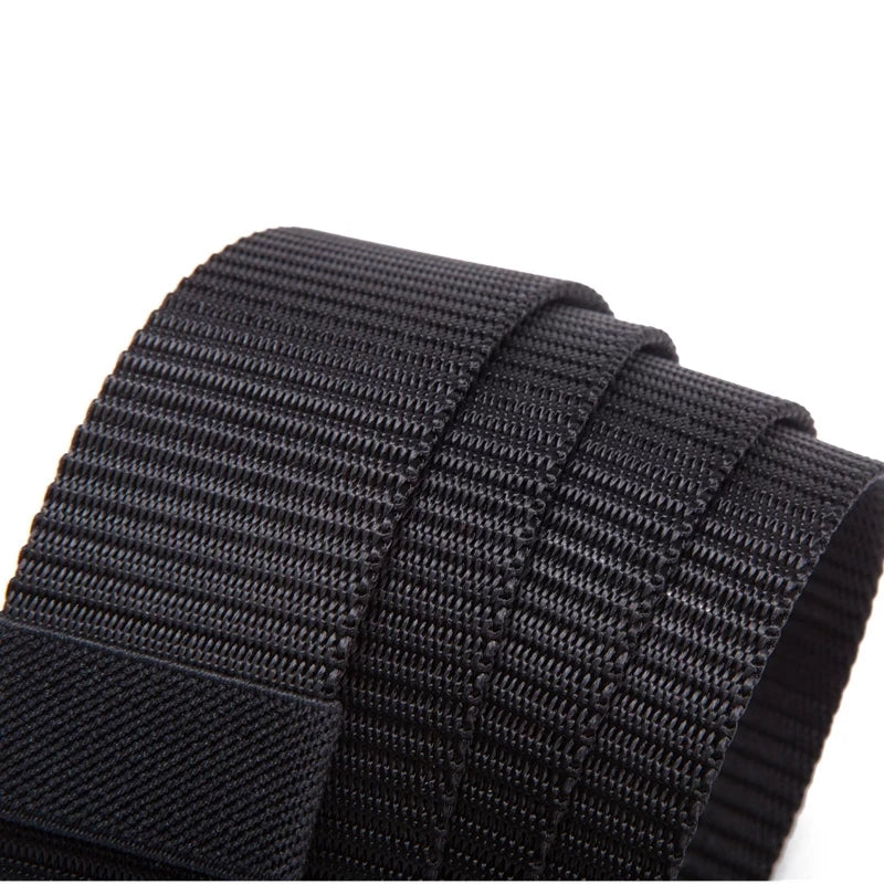Automatic Buckle Nylon Belt Male Tactical Belt Mens Waist Canvas Belts Cummerbunds High Quality Strap