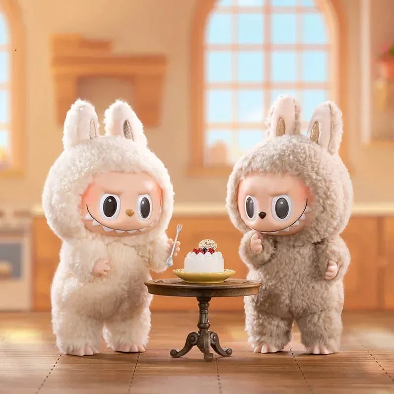 1:1High Quality Macaron The Monsters Labubu Party Vinyl Plush Blind Box Decorative Surprise Box Doll Collection Birthday Gift