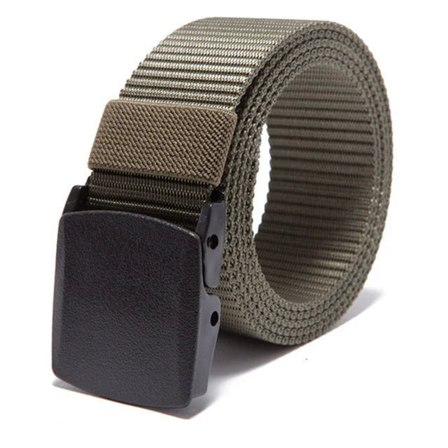 Automatic Buckle Nylon Belt Male Tactical Belt Mens Waist Canvas Belts Cummerbunds High Quality Strap