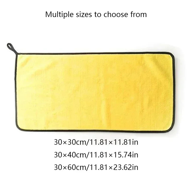 2Pcs Microfiber Towel Car Microfiber Cloth Wash Towel Microfiber Cleaning Cloth Absorbent Car Wash Drying Towel Auto Detailing ﻿