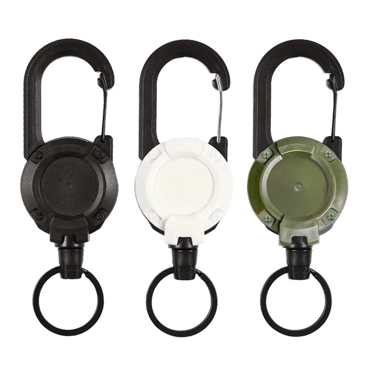 Automatic Retractable Wire Rope Luya Anti-theft Tactical Keychain Telescopic Belt Keyring Outdoor Carabiner Hook Backpack Buckle