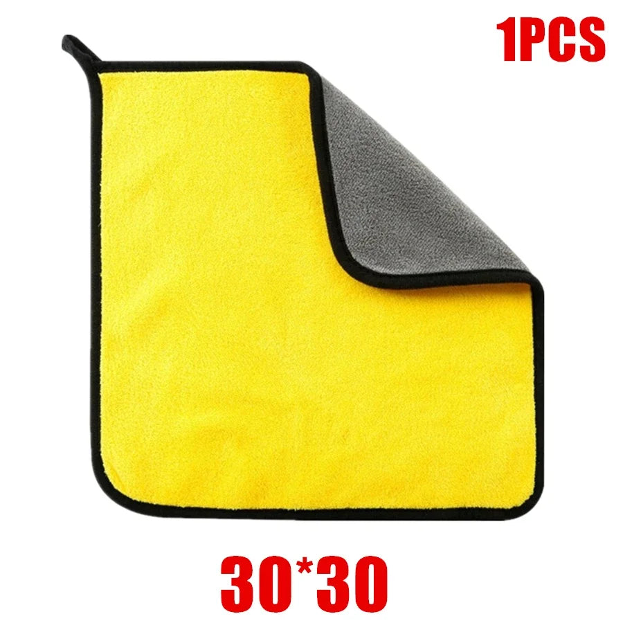 2Pcs Microfiber Towel Car Microfiber Cloth Wash Towel Microfiber Cleaning Cloth Absorbent Car Wash Drying Towel Auto Detailing ﻿