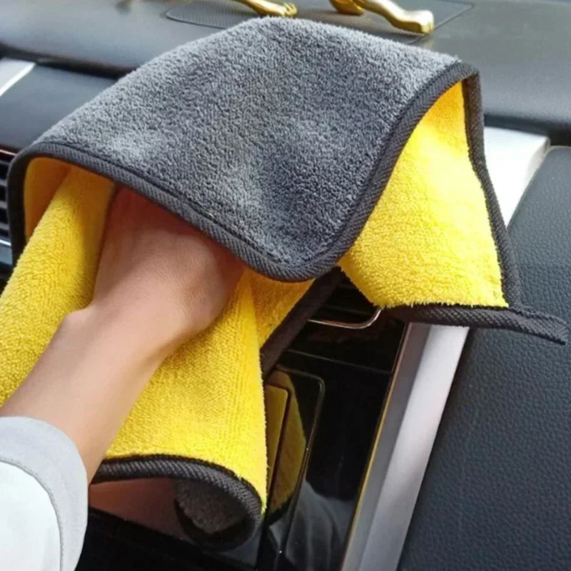 2Pcs Microfiber Towel Car Microfiber Cloth Wash Towel Microfiber Cleaning Cloth Absorbent Car Wash Drying Towel Auto Detailing ﻿