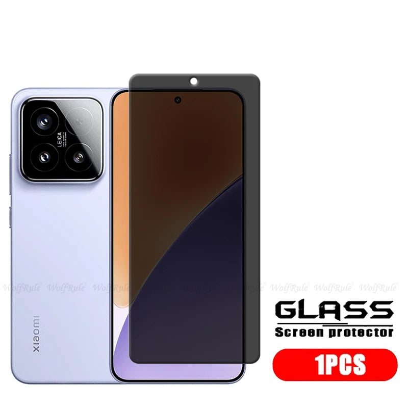 4/3/2/1Pcs For Xiaomi 15 Glass Xiaomi Mi 15 Tempered Glass 9H HD Protective Privacy Anti-Spy Screen Protector Xiaomi Mi 15 Mi15