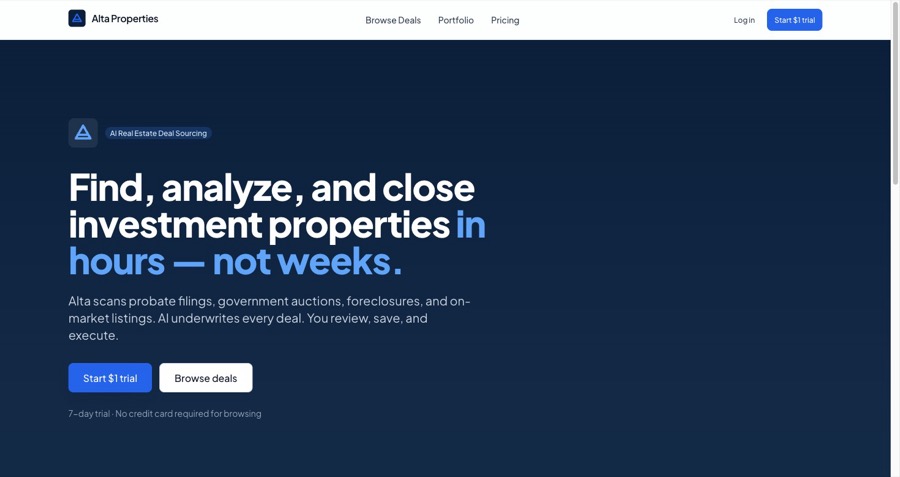Alta Properties screenshot