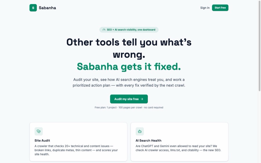 Sabanha screenshot